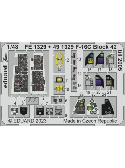 Eduard - F-16C Block 42 till 2005 1/48 for KINETIC