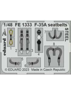 Eduard - F-35A seatbelts STEEL 1/48 for TAMIYA