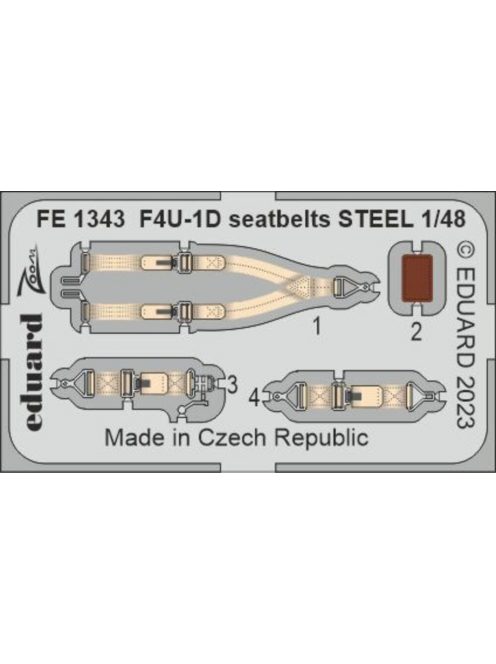 Eduard - F4U-1D seatbelts STEEL 1/48 HOBBY BOSS