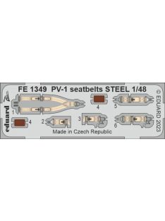 Eduard - PV-1 seatbelts STEEL 48 ACADEMY