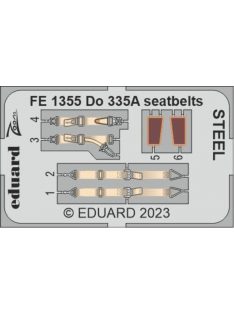 Eduard - Do 335A seatbelts STEEL 1/48 TAMIYA