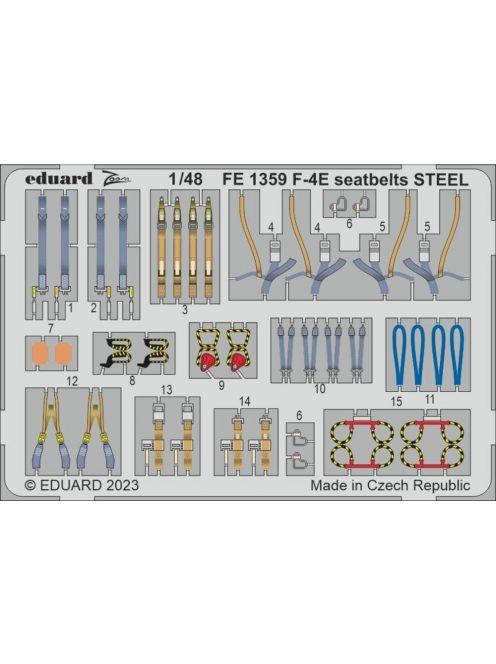 Eduard - F-4E seatbelts STEEL 1/48 MENG