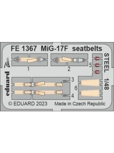 Eduard - MiG-17F seatbelts STEEL 1/48 AMMO