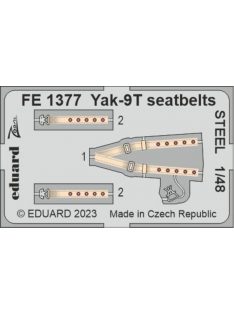 Eduard - Yak-9T seatbelts STEEL 1/48 ZVEZDA