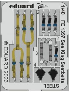 Eduard - Sea King seatbelts STEEL 1/48 AIRFIX