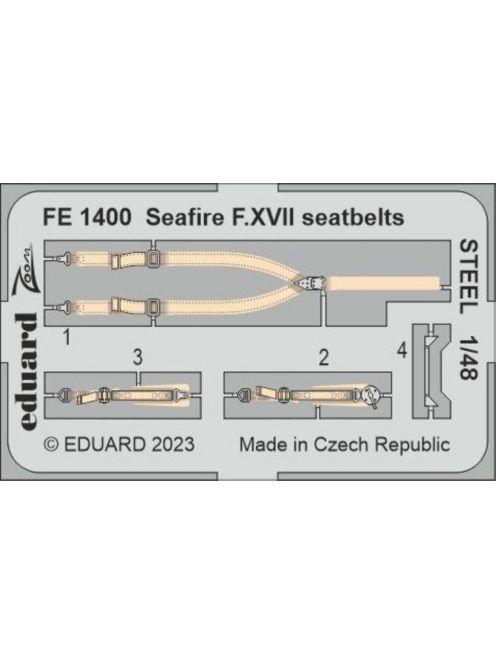 Eduard - Seafire F.XVII seatbelts STEEL 1/48