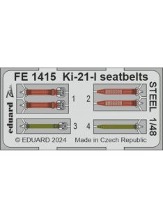 Eduard - Ki-21-I seatbelts STEEL 1/48 ICM