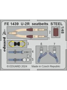 Eduard - U-2R seatbelts STEEL 1/48 HOBBY BOSS