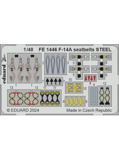 Eduard - F-14A seatbelts STEEL  GREAT WALL HOBBY