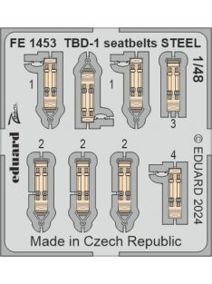 Eduard - TBD-1 seatbelts STEEL  HOBBY BOSS