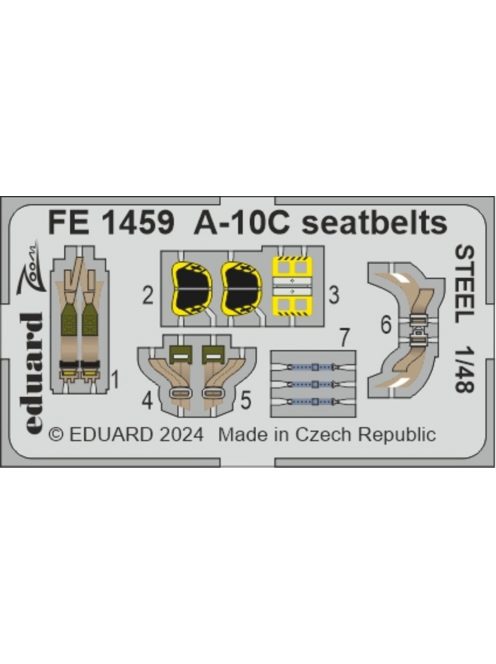 Eduard - A-10C seatbelts STEEL 1/48