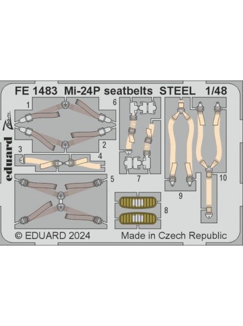 Eduard - Mi-24P seatbelts STEEL