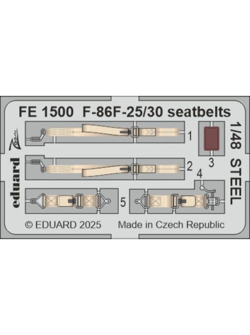 Eduard - F-86F-25/30 seatbelts STEEL  AIRFIX