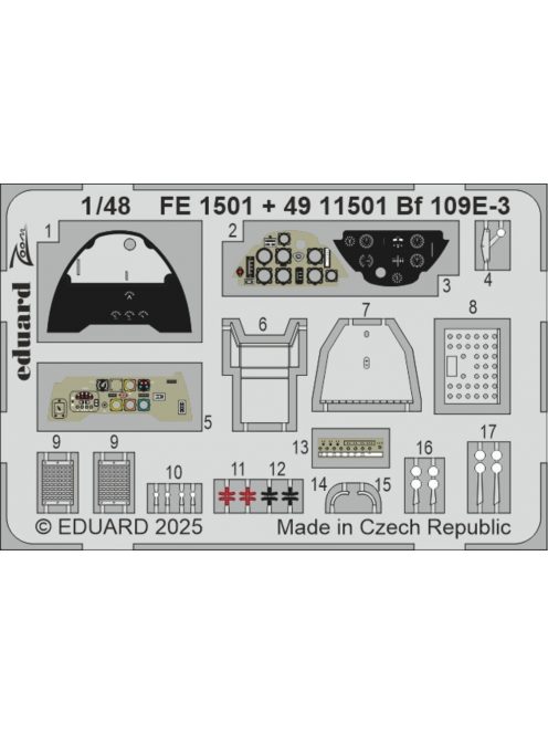 Eduard - Bf 109E-3  HOBBY BOSS