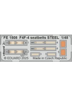 Eduard - F4F-4 seatbelts STEEL  ACADEMY