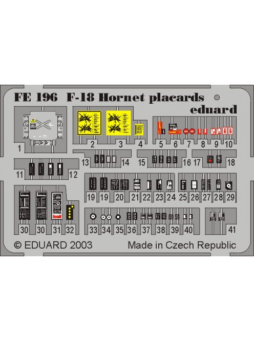 Eduard - F-18 Hornet placards 