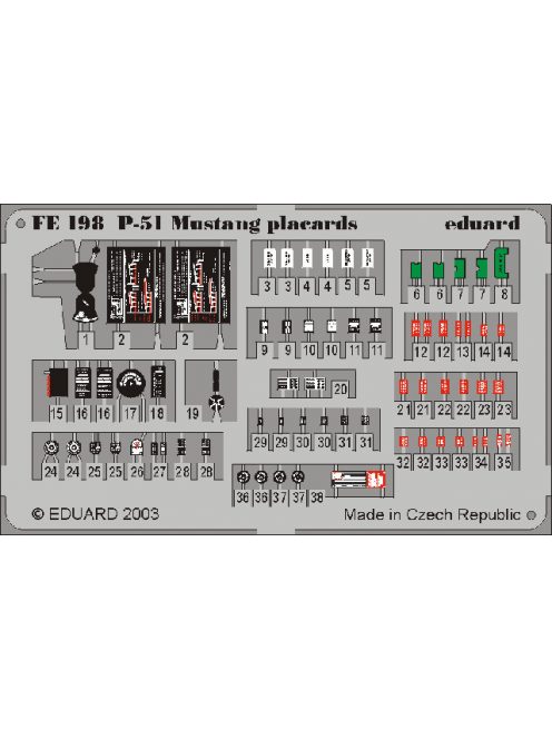 Eduard - P-51 Mustang placards 