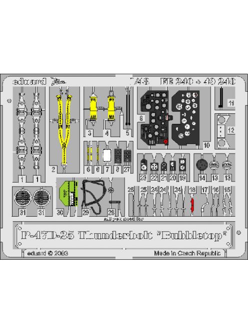 Eduard - P-47D-25 Thunderbolt Bubbletop 