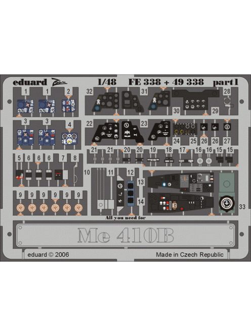 Eduard - Me 410B for Revell Monogramm