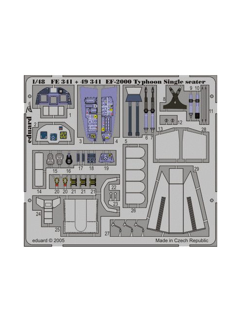 Eduard - EF-2000 Typhoon Single Seater for Italeri