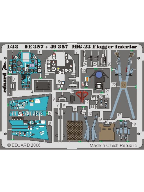 Eduard - MiG-23 Flogger interior for Italeri