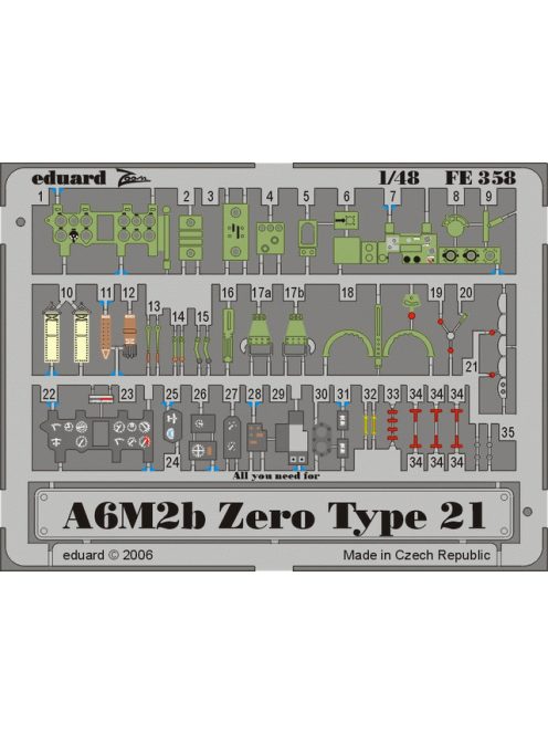 Eduard - A6M2b Zero type 21 