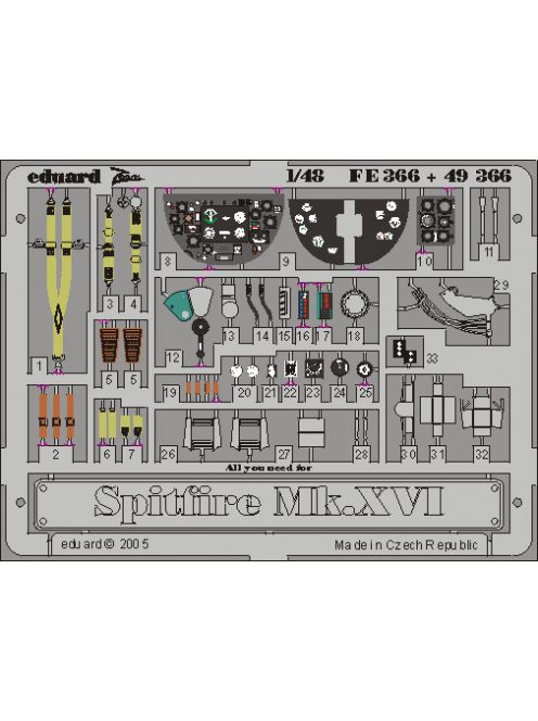 Eduard - Spitfire  Mk.IXc/XVIe for Airfix