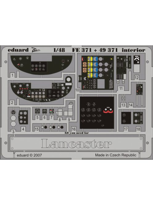 Eduard - Lancaster interior for Tamiya