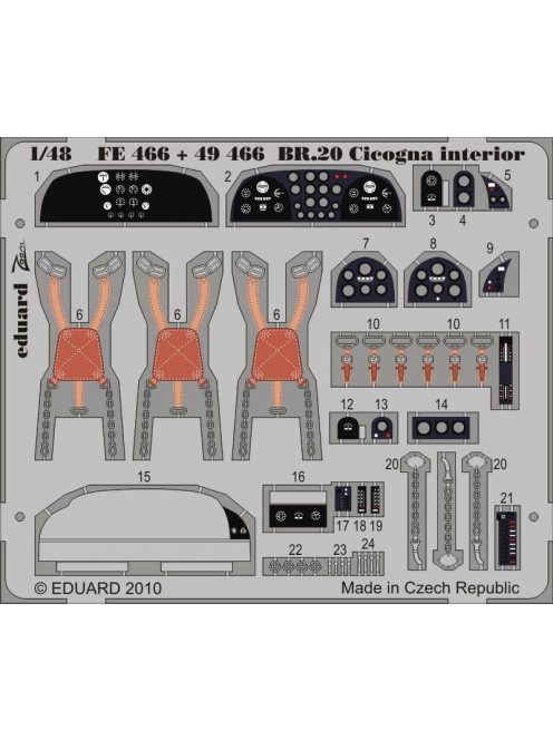 Eduard - BR.20 Cicogna interior S.A. Sp.Hob/Pac.C 