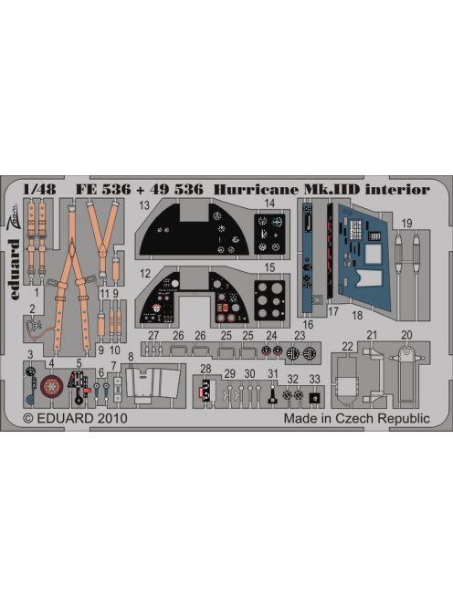 Eduard - Hurricane Mk.IID interior S.A. (HAS) 