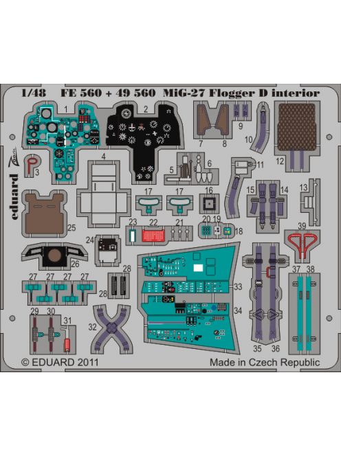 Eduard - MiG-27 Flogger D interior S.A. (ITA) 