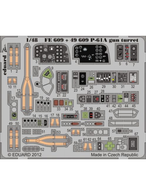 Eduard - P-61A gun turret S.A. for Great Wall H. 