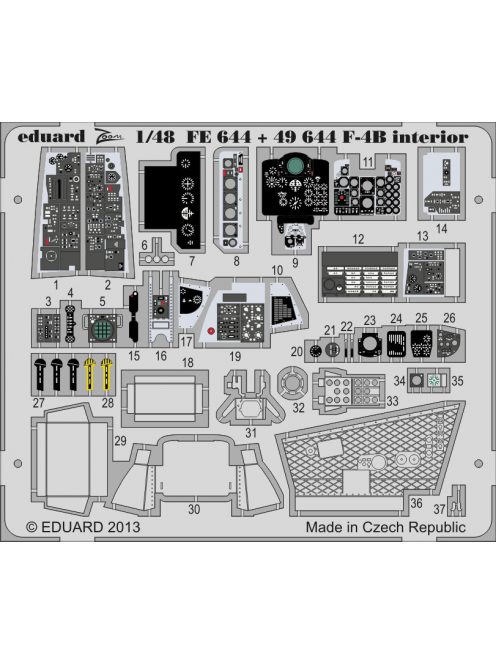 Eduard - F-4B interior S.A. for Academy 