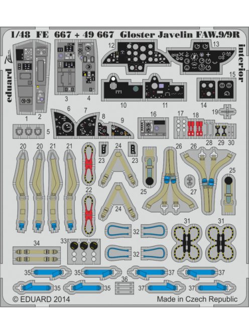 Eduard - Gloster Javelin FAW.9/9R interior f.Airf 