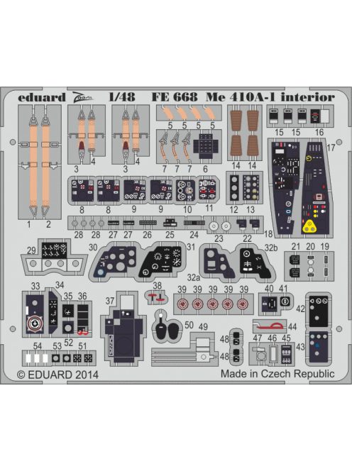 Eduard - Me 410A-1 interior for Meng 