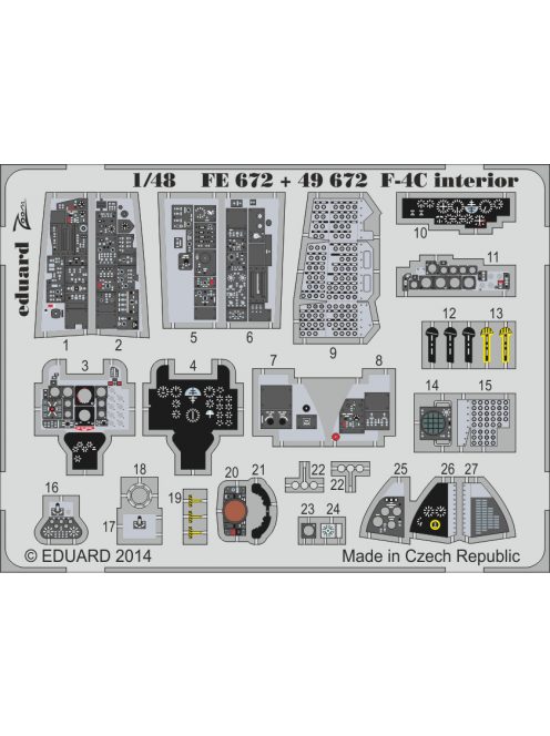 Eduard - F-4C interior for Academy 