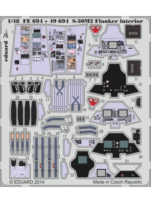 Eduard - S-30M-2 Flanker Interior S.A. for Academ 