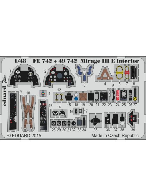 Eduard - Mirage III E interior for Kinetic 