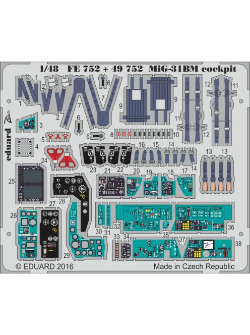 Eduard - MiG-31BM interior for AMK 