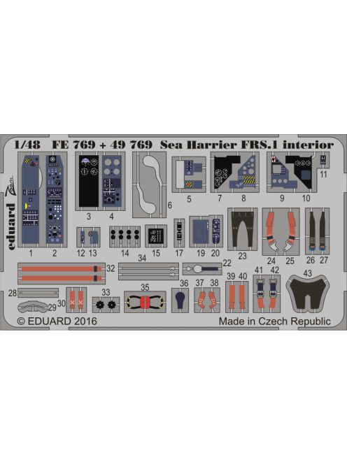 Eduard - Sea Harrier FRS.1 interior for Kinetic 