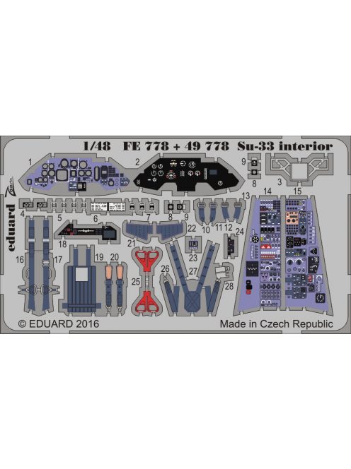 Eduard - Su-33 interior for Kinetic 