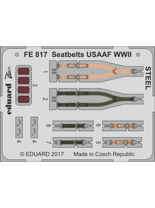 Eduard - Seatbelts USAAF WWII STEEL 