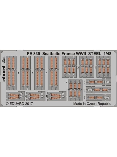 Eduard - Seatbelts France WWII STEEL 