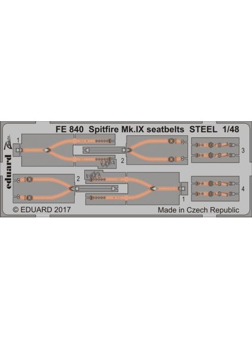 Eduard - Spitfire Mk.IX seatbelts STEEL f.Eduard 