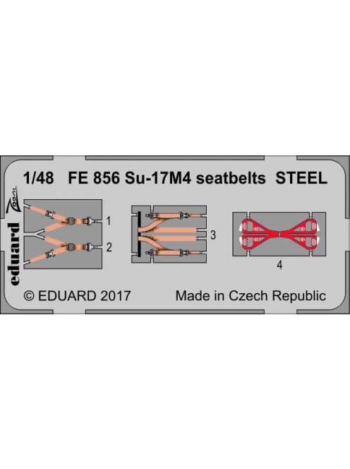 Eduard - Su-17M4 seatbelts STEEL for Hobby Boss 