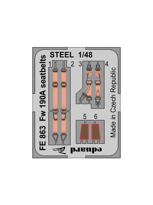 Eduard - Fw 190A seatbelts STEEL for Eduard 