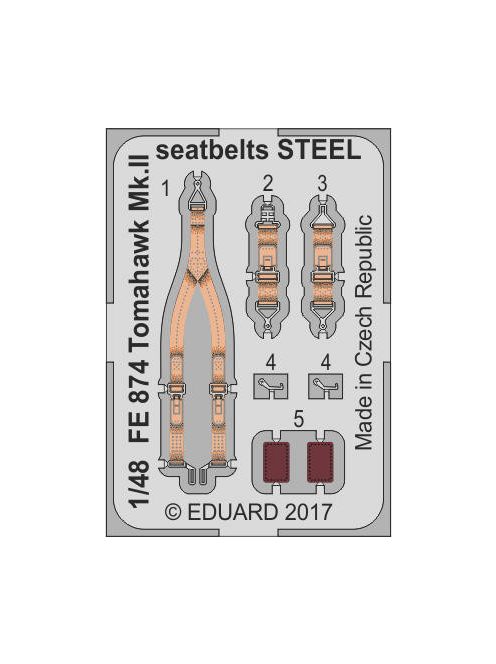 Eduard - Tomahawk Mk.II seatbelts STEEL f.Airfix 