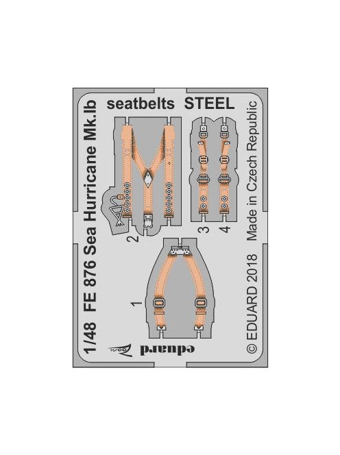 Eduard - Sea Hurricane Mk.Ib seatbelts STEEL f.Ai 