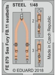 Eduard - Sea Fury FB.11 seatbelts STEEL f.Airfix 