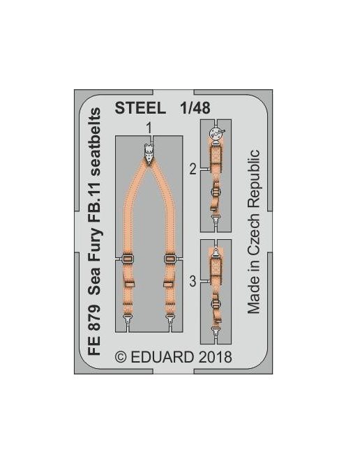 Eduard - Sea Fury FB.11 seatbelts STEEL f.Airfix 